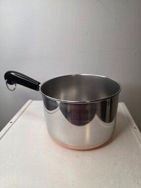 Revere Ware 2 Quart Copper Bottom Saucepan Pot USA